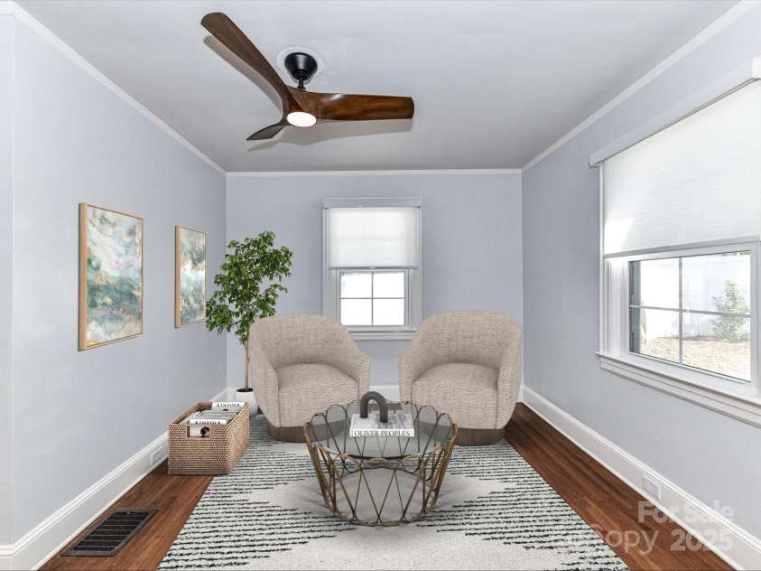 2919 Park Road, Charlotte, NC 28209.  MLS# CAR4230850, YatesRealty ID 14959. Primary Bedroom Sitting Area - Virtually Staged