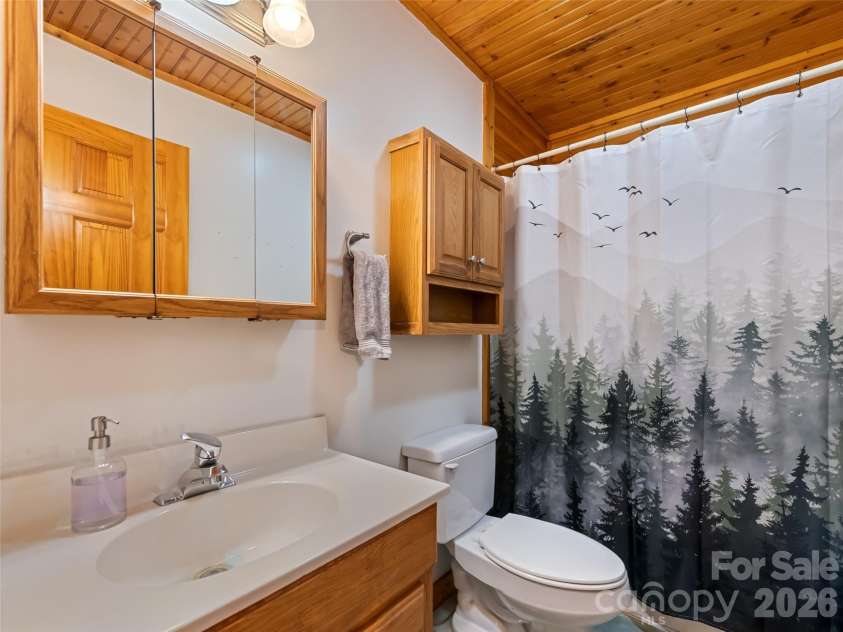 401 Tipstill Cove, Waynesville, NC 28786.  MLS# CAR4355703, YatesRealty ID 14966. Shared Bathroom