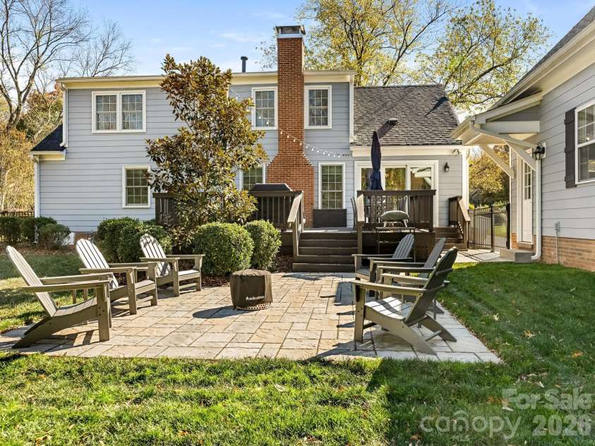 3524 Chevington Road, Charlotte, NC 28226.  MLS# CAR4371965, YatesRealty ID 14971. Rear Exterior 