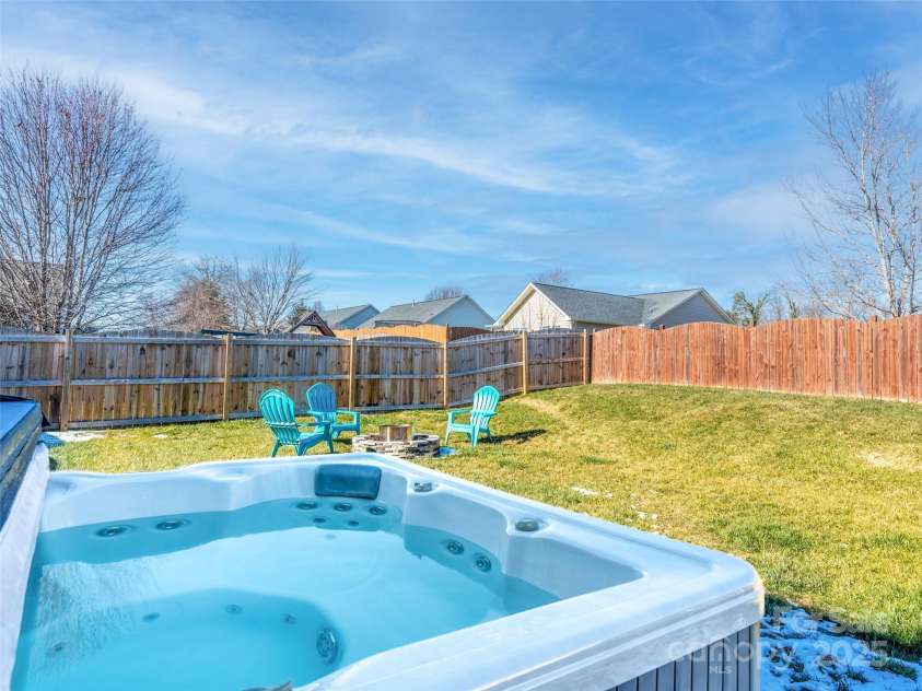 112 Pamlico Road, Fletcher, NC 28732.  MLS# CAR4215521, YatesRealty ID 14982. Hot tub conveys!