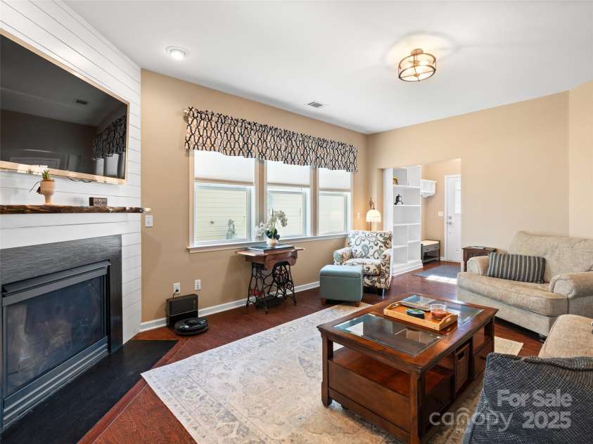 112 Pamlico Road, Fletcher, NC 28732.  MLS# CAR4215521, YatesRealty ID 14982. Lovely windows for natural light in living room.