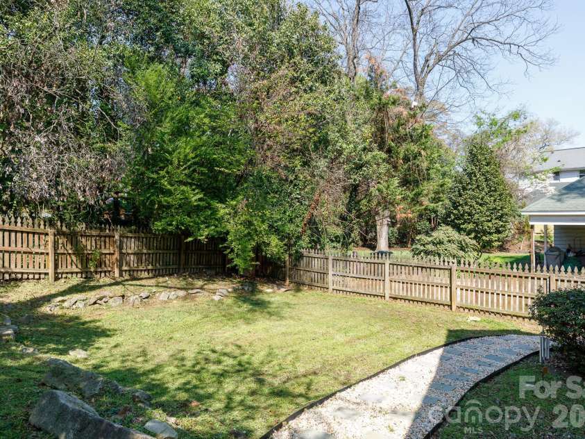 224 4th Avenue, Gastonia, NC 28052.  MLS# CAR4362798, YatesRealty ID 14989. Serene back yard