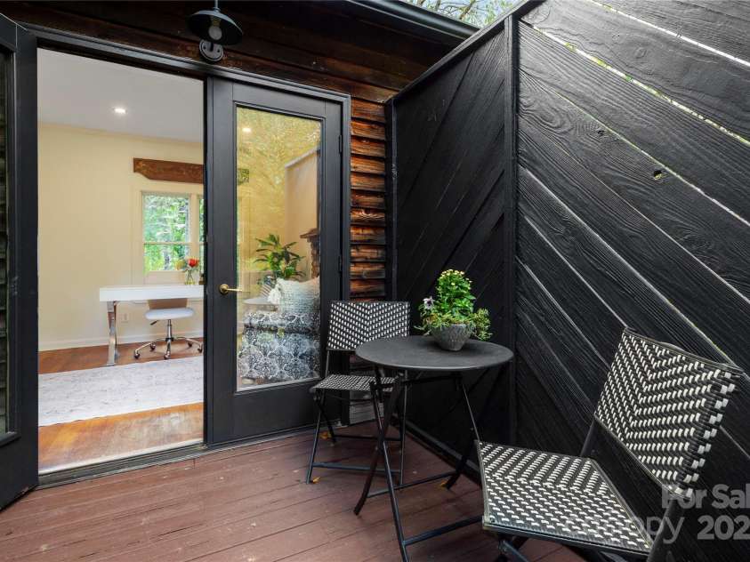 528 Padgettown Road, Black Mountain, NC 28711.  MLS# CAR4261507, YatesRealty ID 1499. Private deck off the Pimary Suite.