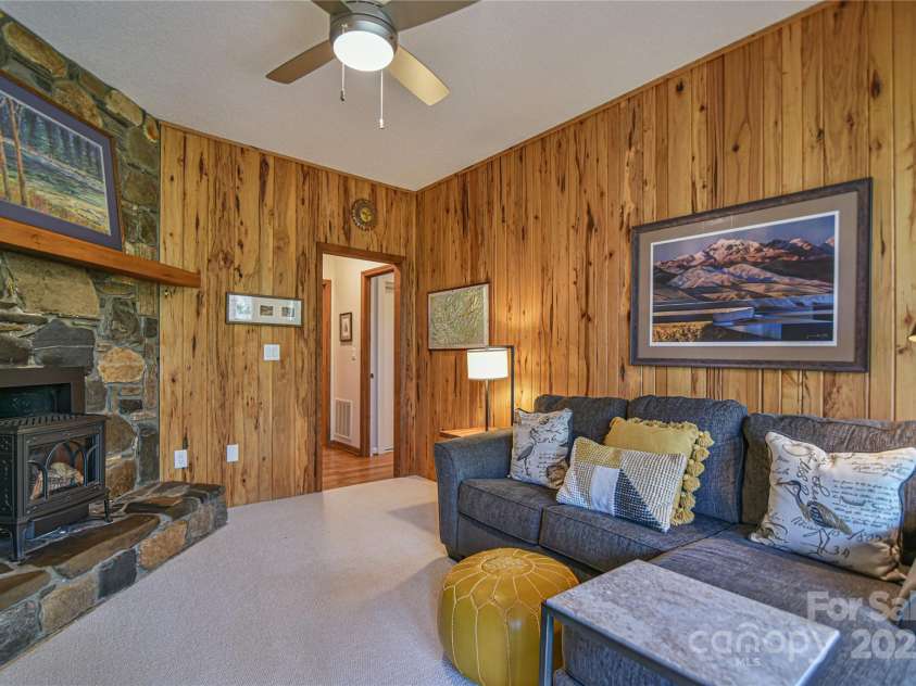 306 View Street, Black Mountain, NC 28711.  MLS# CAR4241357, YatesRealty ID 14995. Featuring Gas Warming Stove