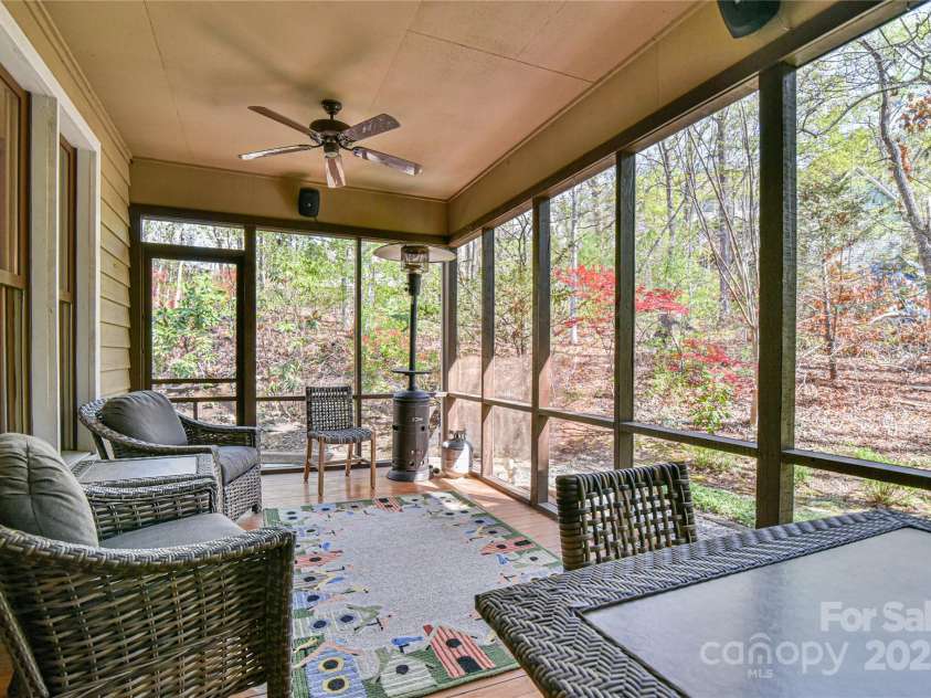 306 View Street, Black Mountain, NC 28711.  MLS# CAR4241357, YatesRealty ID 14995. Private Screened Porch