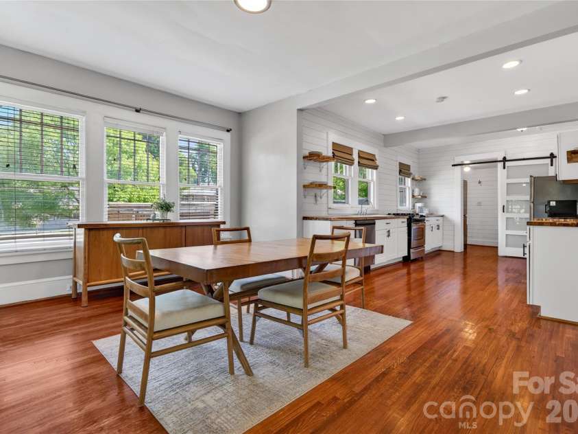 405 Walnut Avenue, Charlotte, NC 28208.  MLS# CAR4372853, YatesRealty ID 15014. Dining Area and Kitchen