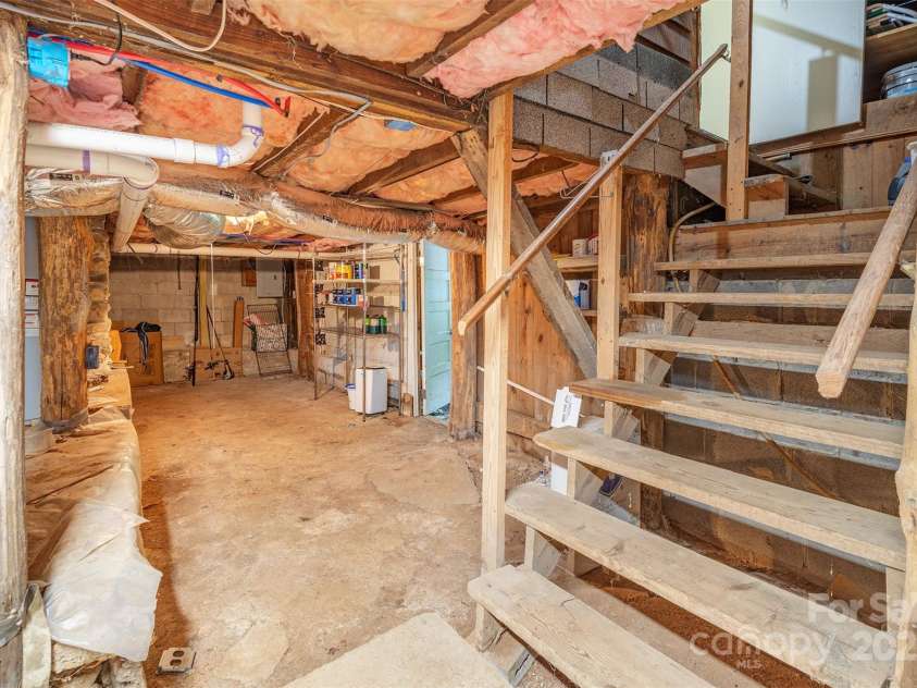 9 North Street, Weaverville, NC 28787.  MLS# CAR4255225, YatesRealty ID 15016. Basement