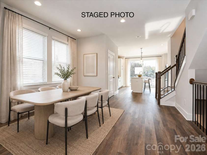 1229 34th Street, Charlotte, NC 28205.  MLS# CAR4211272, YatesRealty ID 1502. Dining/Kitchen *Virtually Staged*