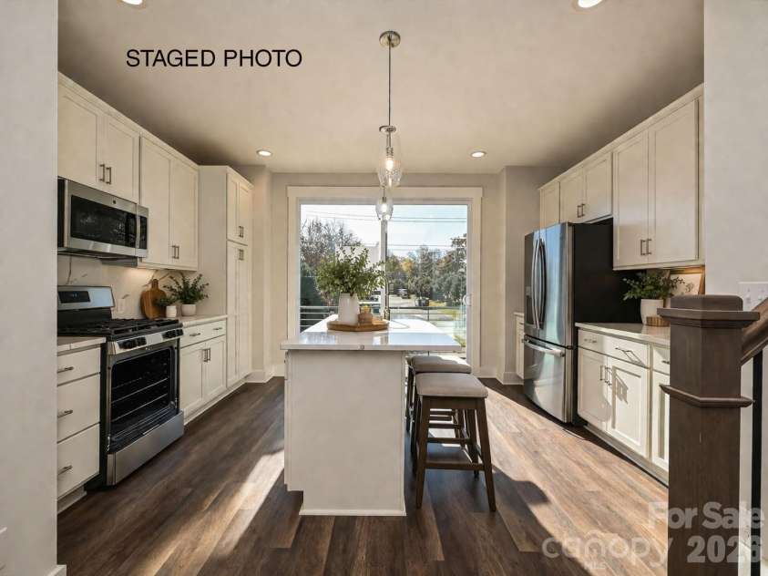 1229 34th Street, Charlotte, NC 28205.  MLS# CAR4211272, YatesRealty ID 1502. Kitchen *Virtually Staged*