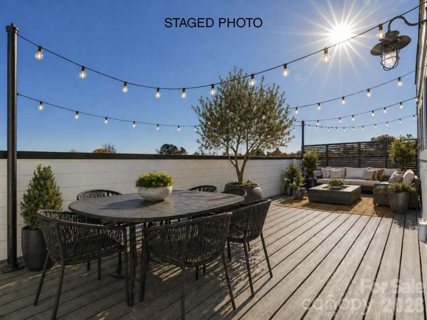 1229 34th Street, Charlotte, NC 28205.  MLS# CAR4211272, YatesRealty ID 1502. Rooftop Terrace *Virtually Staged*