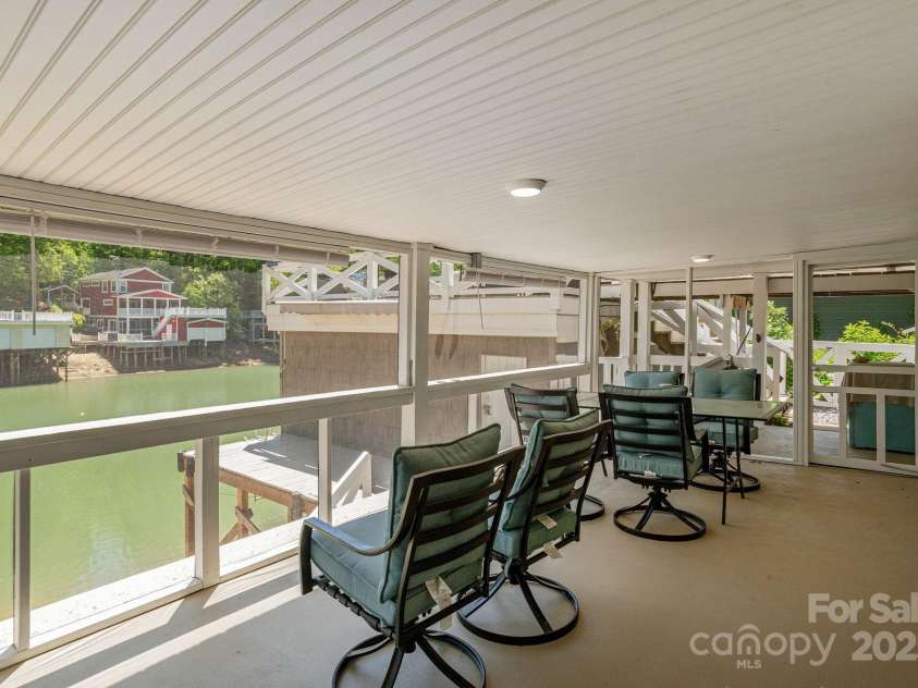 386 Charlotte Drive, Lake Lure, NC 28746.  MLS# CAR4243740, YatesRealty ID 15020. Lower Level: Relax with beverages