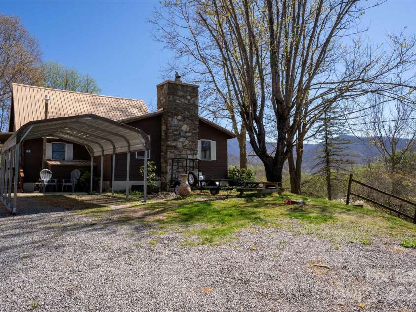 96 Winding Way, Canton, NC 28716.  MLS# CAR4248874, YatesRealty ID 15030. Driveway with carport