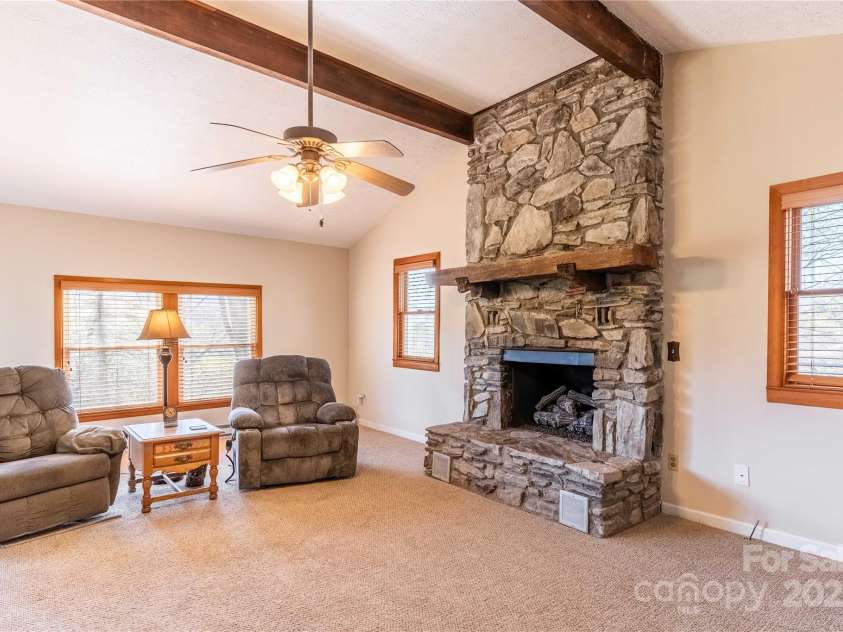 96 Winding Way, Canton, NC 28716.  MLS# CAR4248874, YatesRealty ID 15030. Gas Log Fireplace