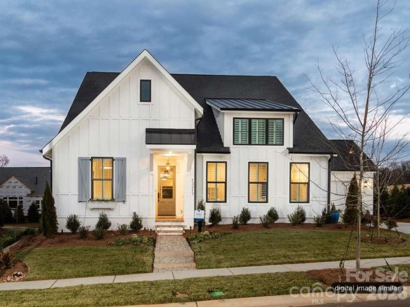134 Willow View Loop, Davidson, NC 28036.  MLS# CAR4307195, YatesRealty ID 15032. Balboa Modern Farmhouse Exterior Option