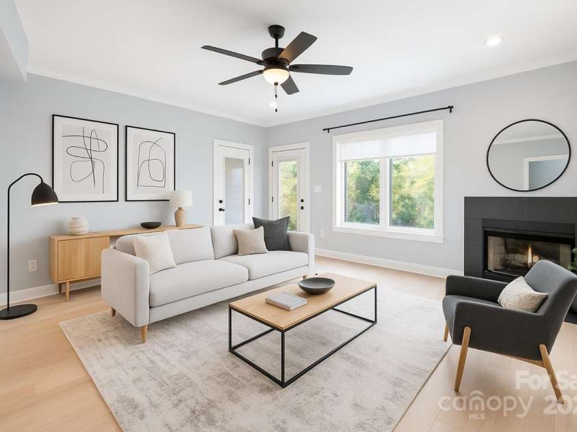 182 Canal Drive, Statesville, NC 28677.  MLS# CAR4318839, YatesRealty ID 1506. Living room, digital image, no furniture in the living room