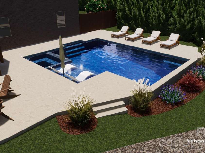 220 Kingsdown Avenue, Charlotte, NC 28270.  MLS# CAR4359368, YatesRealty ID 15060. Pool Rendering