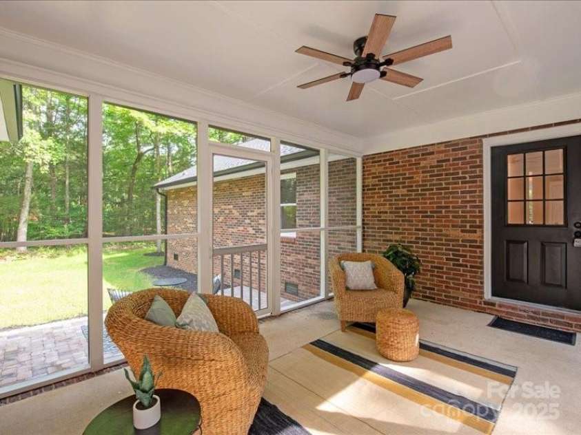 300 Hugh Crocker Road, Matthews, NC 28104.  MLS# CAR4254720, YatesRealty ID 15063. Cute Screened Porch Breezeway to Main Home