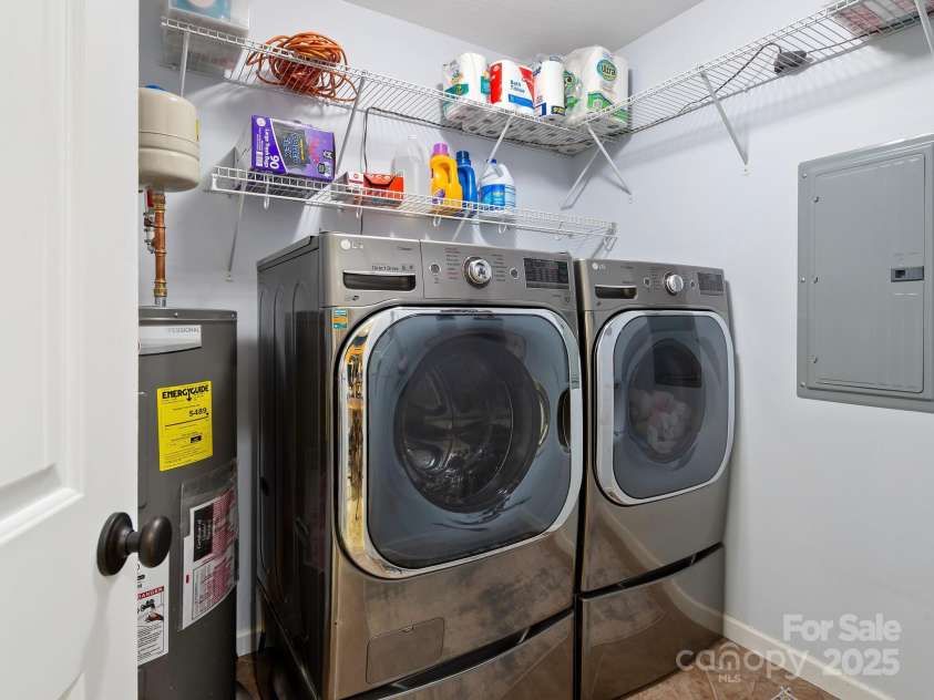 618 Enka Lake Road, Candler, NC 28715.  MLS# CAR4260345, YatesRealty ID 15064. Laundry room