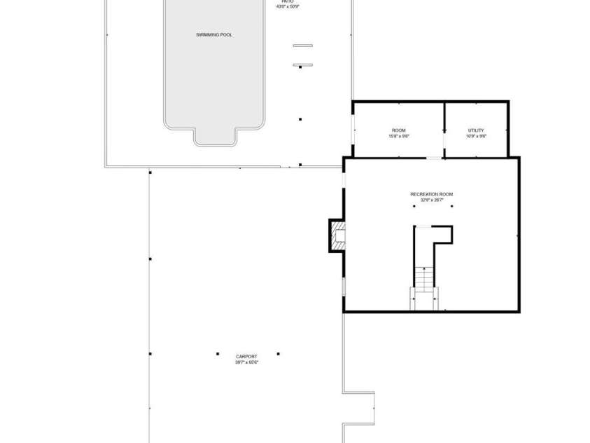 2610 Indian Grave Road, Lenoir, NC 28645.  MLS# CAR4240196, YatesRealty ID 15066. Basement level floor plan