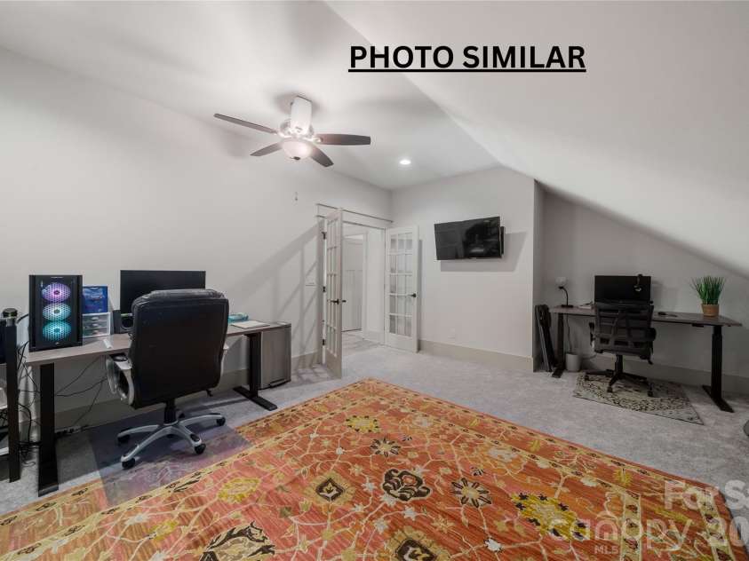 227 Northview Drive, Hendersonville, NC 28791.  MLS# CAR4359426, YatesRealty ID 15068. Upstairs office/bonus room
