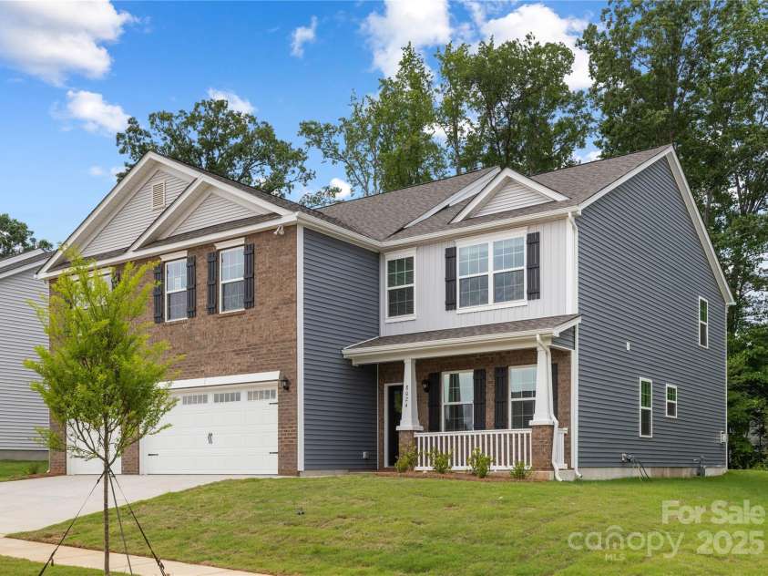 8024 Kennesaw Drive, Gastonia, NC 28056.  MLS# CAR4212004, YatesRealty ID 15069. Treed Rear View