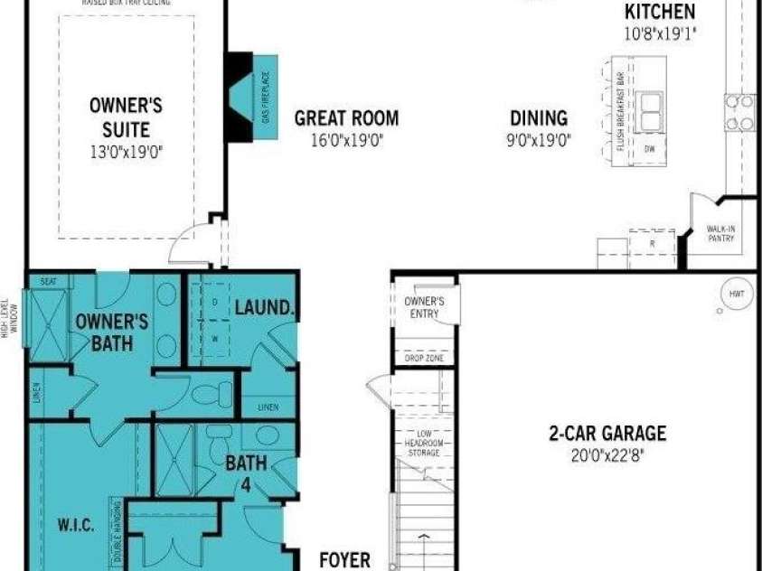 2534 Crimson Way, Monroe, NC 28112.  MLS# CAR4227202, YatesRealty ID 15070. Floor plan