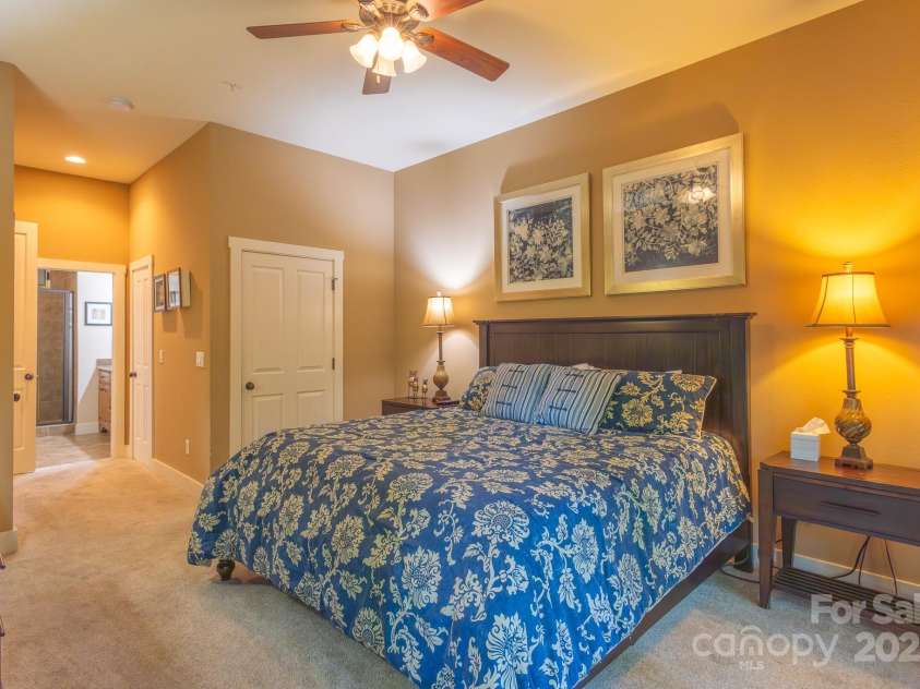 150-2 Saddle Notch Lane, Tuckasegee, NC 28783.  MLS# CAR4181029, YatesRealty ID 15075. Master bedroom has several closets