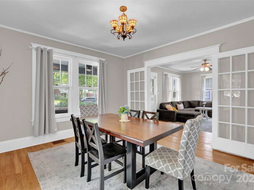 510 Wiley Avenue, Salisbury, NC 28144.  MLS# CAR4256119, YatesRealty ID 15082. Beautiful french doors give this room so much character.