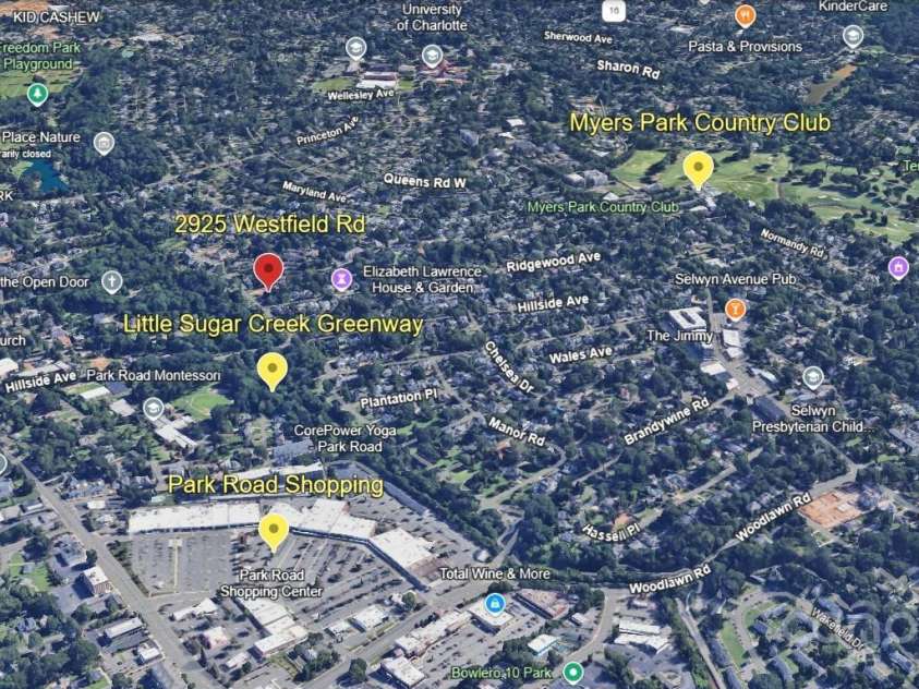 2925 Westfield Road, Charlotte, NC 28209.  MLS# CAR4254806, YatesRealty ID 15084. Close proximity to Myers Park CC, Park Road Shopping Center