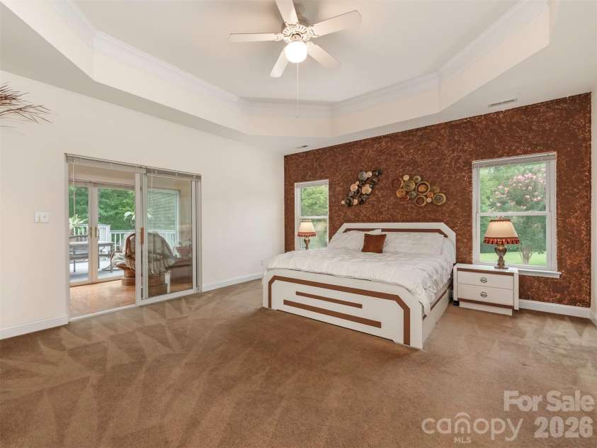 9535 Potter Road, Matthews, NC 28104.  MLS# CAR4365196, YatesRealty ID 15087. Primary Bedroom 