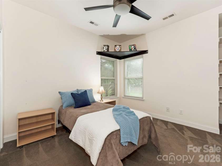 9535 Potter Road, Matthews, NC 28104.  MLS# CAR4365196, YatesRealty ID 15087. Secondary Bedroom 2