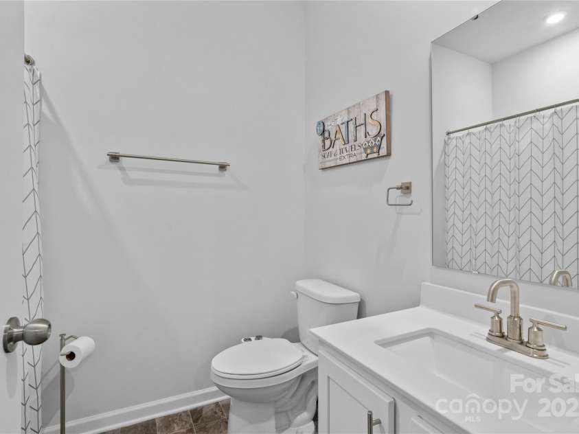 179 Bezelle Avenue, York, SC 29745.  MLS# CAR4247360, YatesRealty ID 15090. Downstairs bathroom