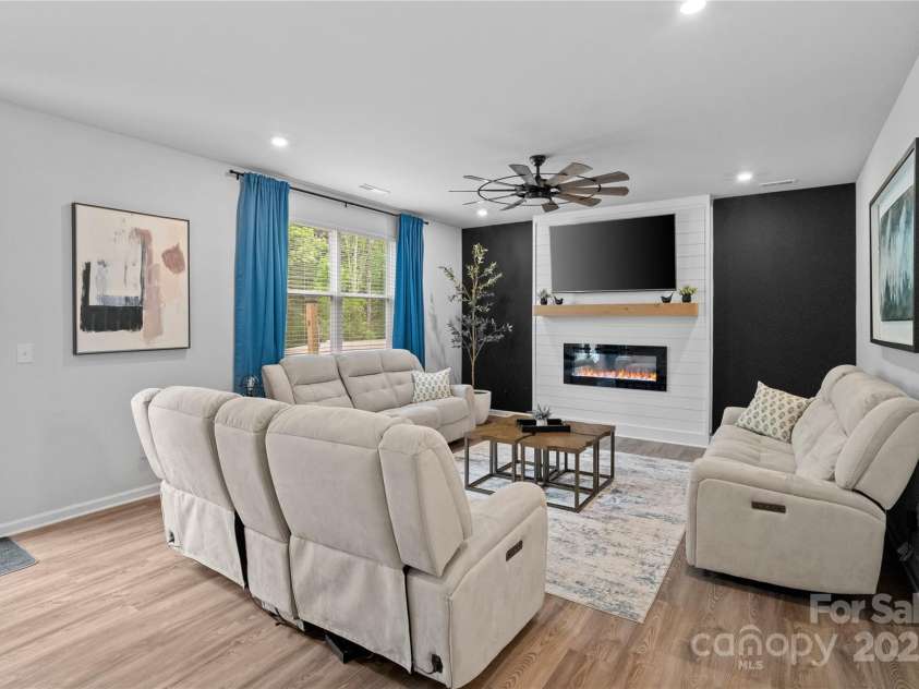 179 Bezelle Avenue, York, SC 29745.  MLS# CAR4247360, YatesRealty ID 15090. Living room with added fireplace