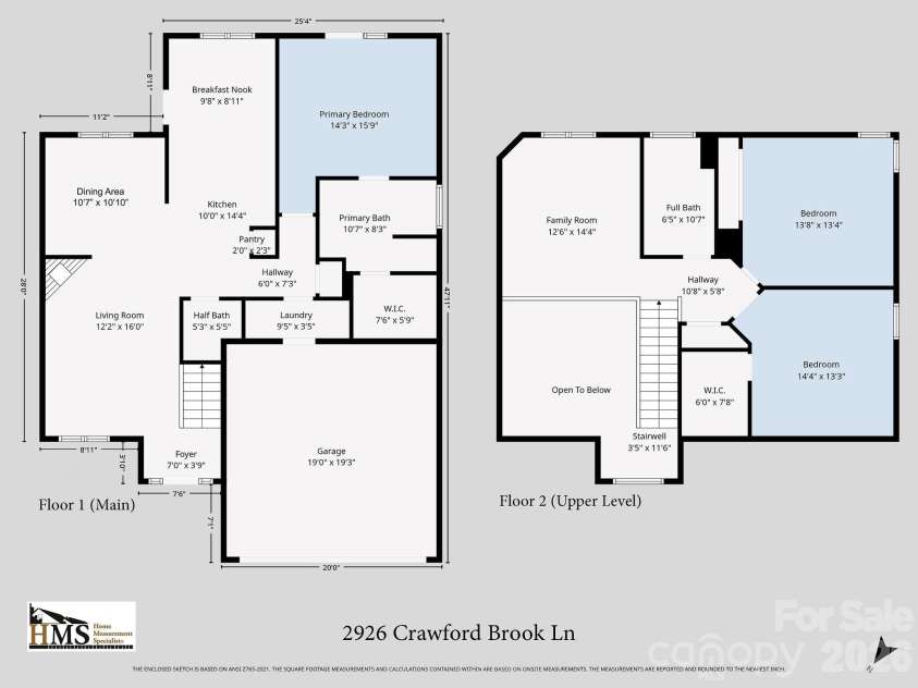 2926 Crawford Brook Lane, Charlotte, NC 28269.  MLS# CAR4373374, YatesRealty ID 15098. 