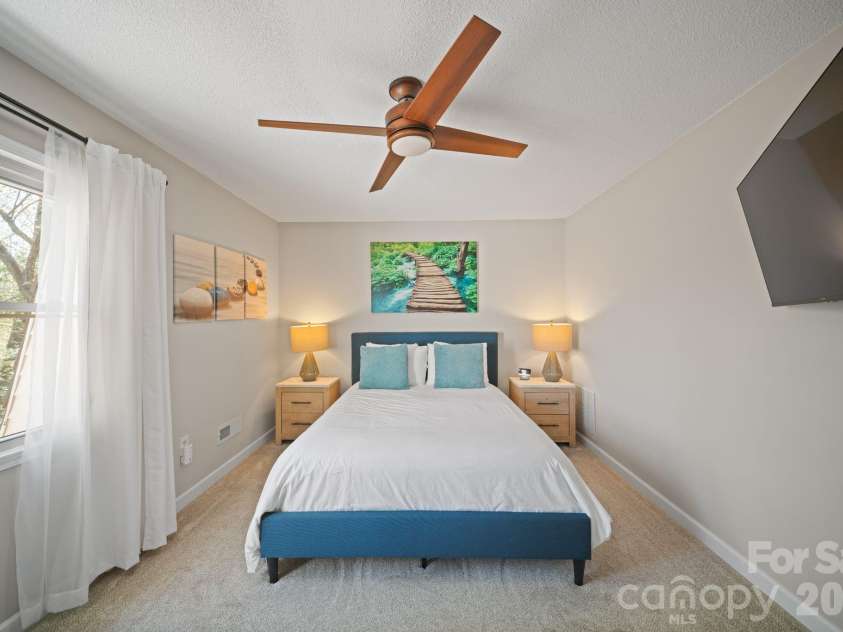 363 Sequoyah Lane, Brevard, NC 28712.  MLS# CAR4370995, YatesRealty ID 15106. Bedroom #1 upstairs