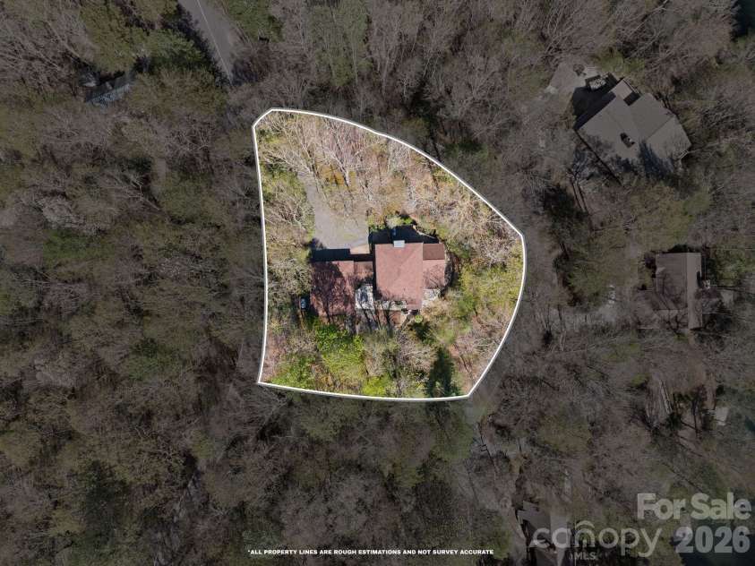 363 Sequoyah Lane, Brevard, NC 28712.  MLS# CAR4370995, YatesRealty ID 15106. Situated for maximum privacy