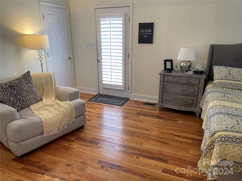 115 Anson Drive, China Grove, NC 28023.  MLS# CAR4146594, YatesRealty ID 1512. Master Bedroom private entrance to deck for morning coffee