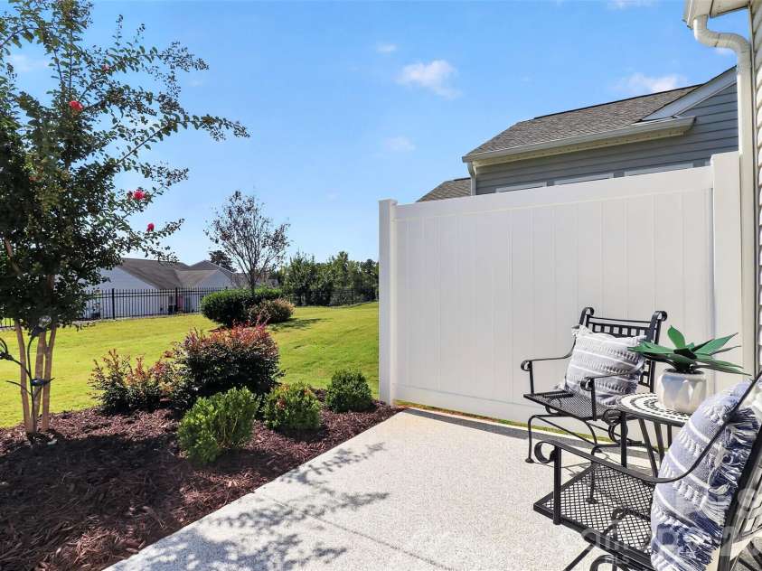 2015 Vermount Way, Indian Land, SC 29707.  MLS# CAR4412967, YatesRealty ID 15122. Alternate patio view