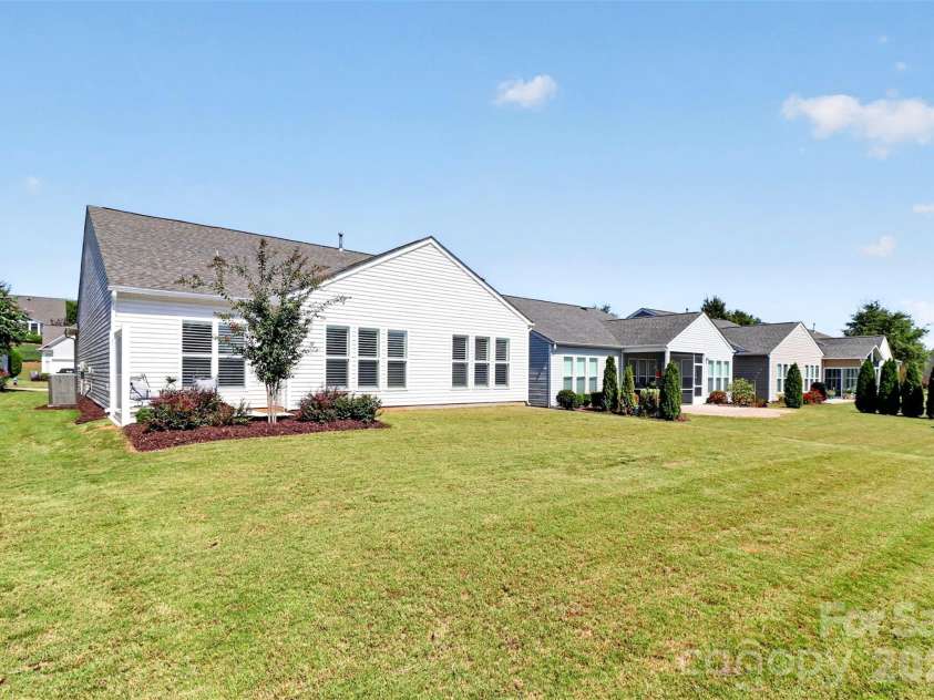 2015 Vermount Way, Indian Land, SC 29707.  MLS# CAR4412967, YatesRealty ID 15122. Rear yard view