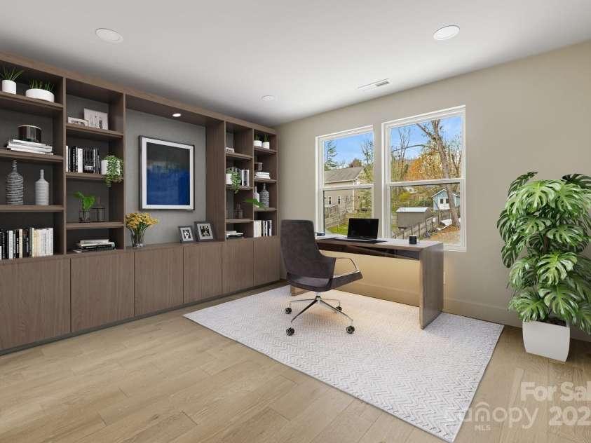 65 Bellevue Road, Asheville, NC 28803.  MLS# CAR4203050, YatesRealty ID 15129. Bedroom 3, virtually staged.