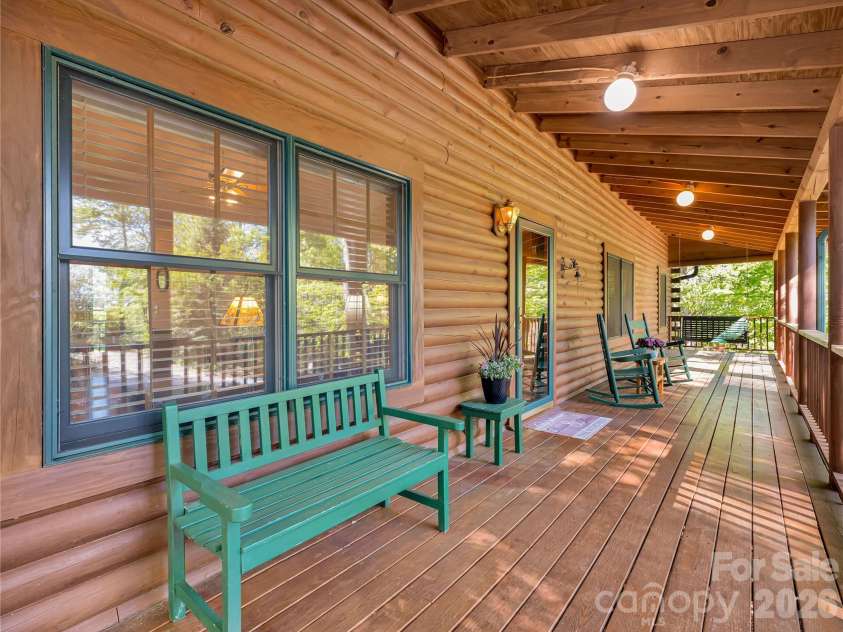 212 Glen Echo Circle, Saluda, NC 28773.  MLS# CAR4369603, YatesRealty ID 15139. Lovely front porch