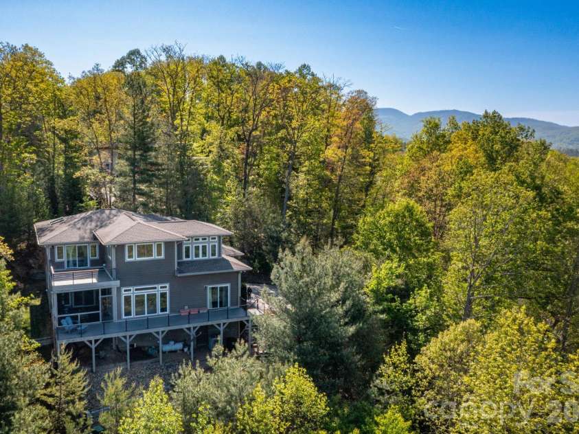 36 Spy Pointe Lane, Fletcher, NC 28732.  MLS# CAR4372672, YatesRealty ID 15149. Aerial Image