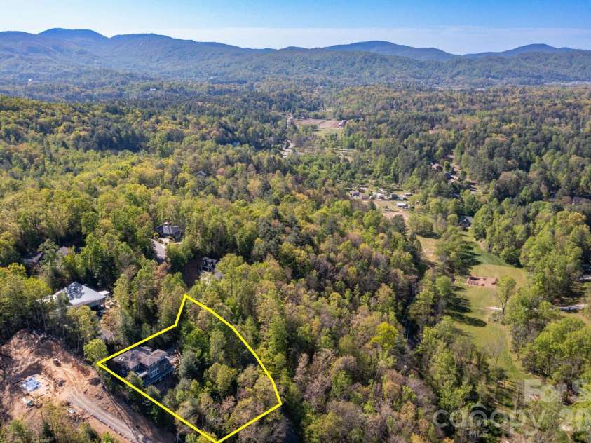 36 Spy Pointe Lane, Fletcher, NC 28732.  MLS# CAR4372672, YatesRealty ID 15149. Aerial Image