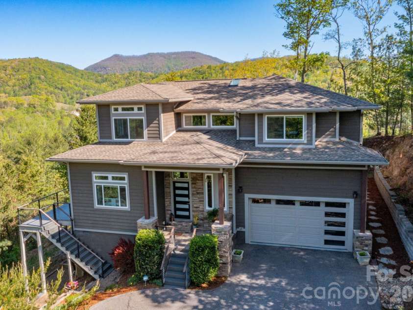 36 Spy Pointe Lane, Fletcher, NC 28732.  MLS# CAR4372672, YatesRealty ID 15149. Front of Home