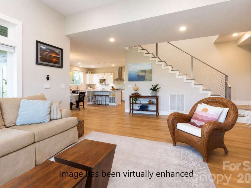 36 Spy Pointe Lane, Fletcher, NC 28732.  MLS# CAR4372672, YatesRealty ID 15149. Living Room - virtually enhanced flooring
