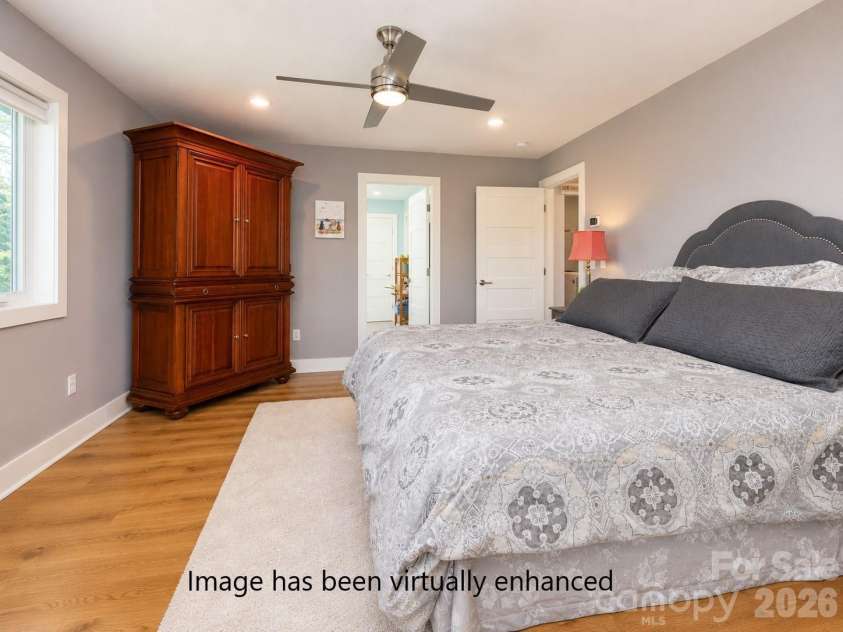 36 Spy Pointe Lane, Fletcher, NC 28732.  MLS# CAR4372672, YatesRealty ID 15149. Primary Bedroom - virtually enhanced flooring