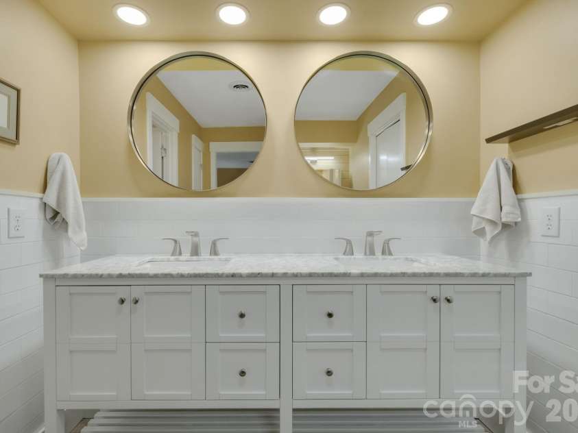 403 Crowfields Drive, Asheville, NC 28803.  MLS# CAR4348824, YatesRealty ID 15152. Exquisite Master Bath with Double Vanity