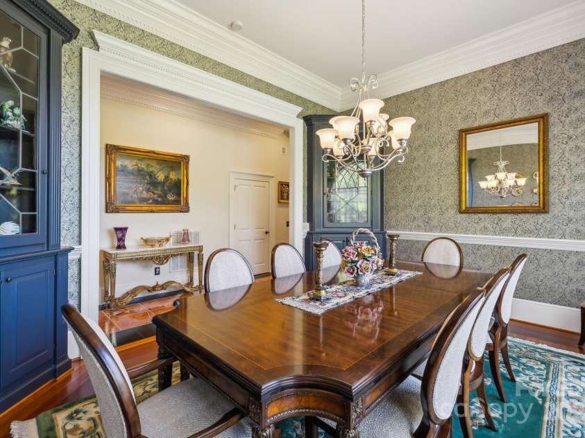 5712 Summit Road, Purlear, NC 28665.  MLS# CAR4141857, YatesRealty ID 1516. Dining Room W/Built In