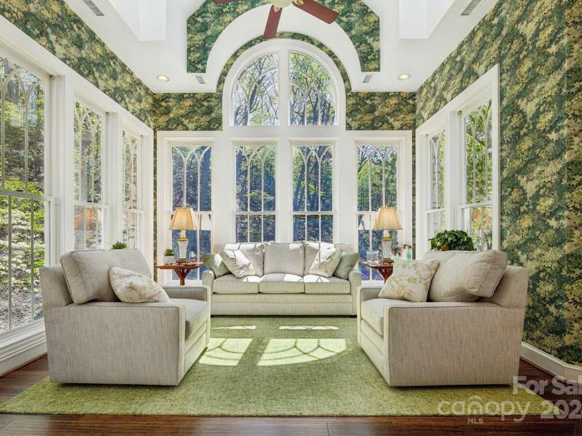 5712 Summit Road, Purlear, NC 28665.  MLS# CAR4141857, YatesRealty ID 1516. Sunroom