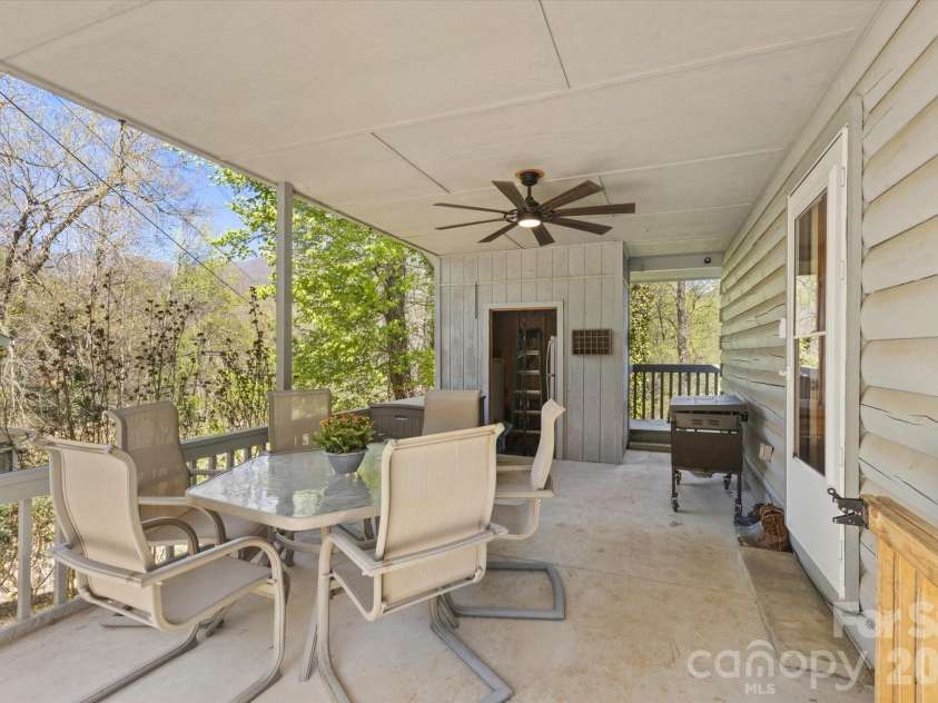 187 Cedarwood Drive, Waynesville, NC 28785.  MLS# CAR4368714, YatesRealty ID 15166. Patio (carport)